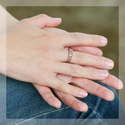 バイオレットサファイアミル打ちアンティークデザインリング 誕生石 9月 PT900 K18 K10対応 |  | 02