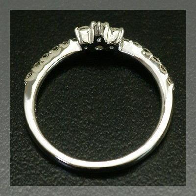 わすれな草”ローズカットダイヤモンドリング 誕生石 4月 PT900 K18 K10対応の画像
