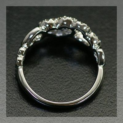 ブルーサファイア ダイヤモンドリング PT900 K18 K10対応　誕生石 4月 9月の画像