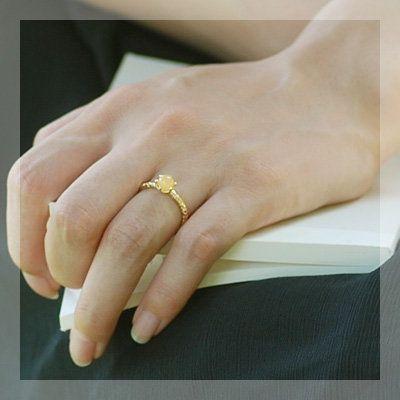 “ジョイ”アラゴナイトリング PT900 K18 K10対応の画像