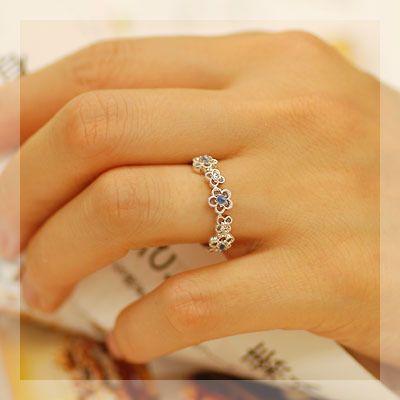 ベニトアイト ローズカットダイヤモンドリング ブリエピエール フラワーガーデン  PT900 K18 K10対応の画像