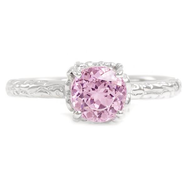 6mm AAA クンツァイト リング フルール・フルール PT900 K18 K10対応