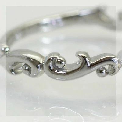 マルチカラーサファイア ブリオレット”リング 誕生石 9月 春色ピンク PT900 K18 K10対応の画像