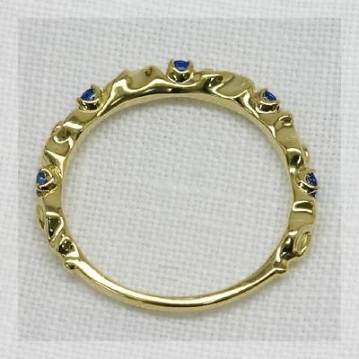 ブリエピエール アウイナイト ツタの葉シルエットリング PT900 K18 K10対応の画像