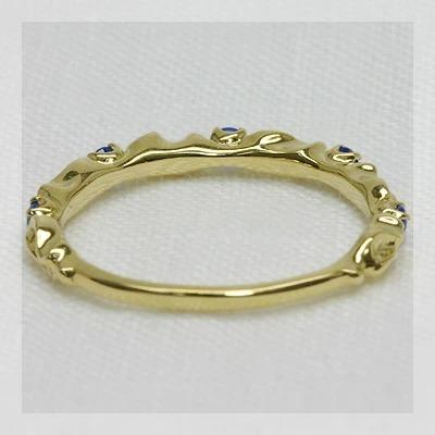 ブリエピエール アウイナイト ツタの葉シルエットリング PT900 K18 K10対応の画像
