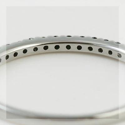 ブラックダイヤモンド 究極のストレート リング PT900 K18 K10対応の画像