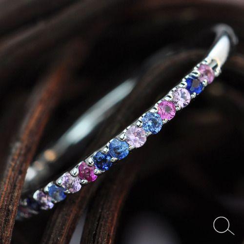 詰込福袋 開催中 ミックスカラーサファイア究極のストレートリング 