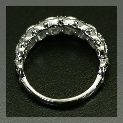 ローズカットダイヤモンドリング PT900 K18 K10対応  誕生石 4月の画像