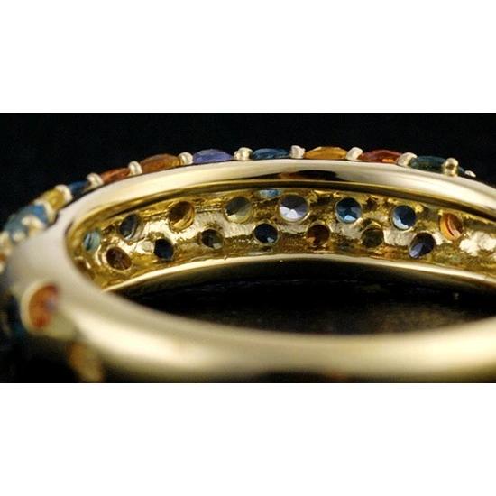 フランス　アルルの旅  アルルカン　K18マルチカラーパヴェリング PT900 K18 K10対応の画像