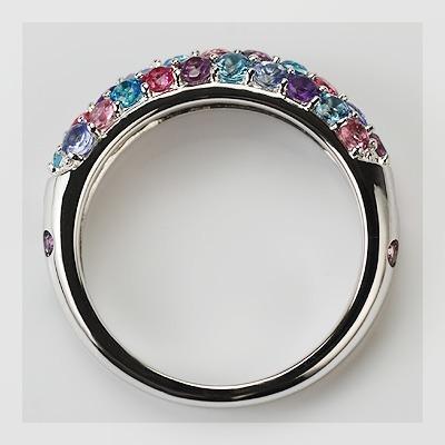 アルルカン 第4弾マルチカラーパヴェリング モナコ PT900 K18 K10対応の画像