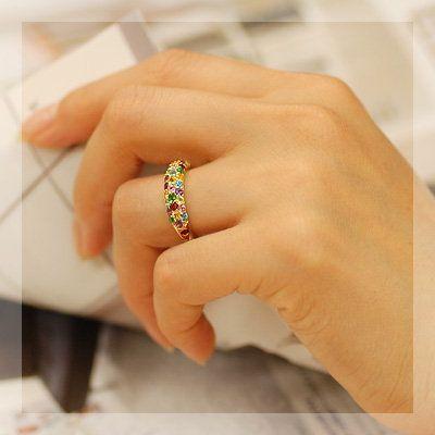 アルルカン マルチカラーパヴェリング アンダルシア PT900 K18 K10対応の画像