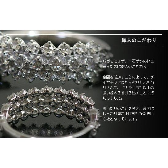 25石の煌めき ローズカットダイヤモンドリング 誕生石 4月 PT900 K18 K10対応の画像