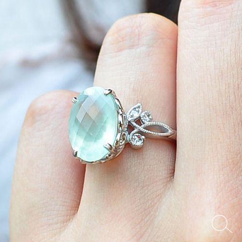 プレナイト ローズカットダイヤモンドリング リリドール PT900