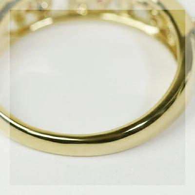 ミストゥーラ ピンク系マルチカラーリング PT900 K18 K10対応 春色ピンクの画像