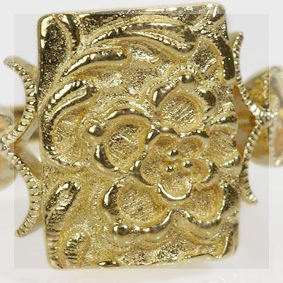 “刺繍のような風合い”地金テクスチャーリング　PT900 K18 K10対応の画像