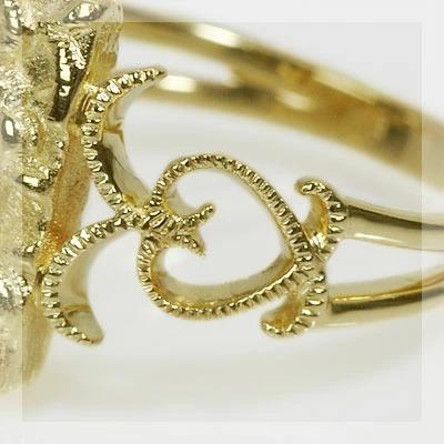 “刺繍のような風合い”地金テクスチャーリング　PT900 K18 K10対応の画像