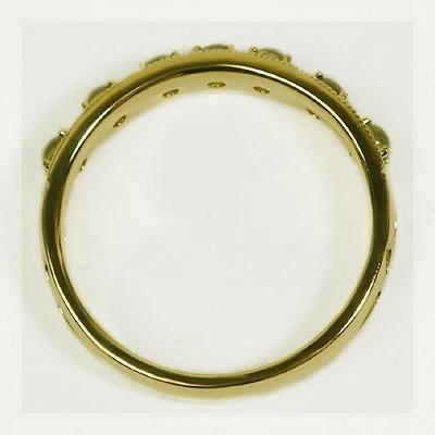 ネオ・ゴシック調ペリドットミル打ちリング PT900 K18 K10対応の画像