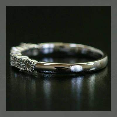 ローズカットダイヤモンド ストレート”リング 誕生石 4月 PT900 K18 K10対応の画像