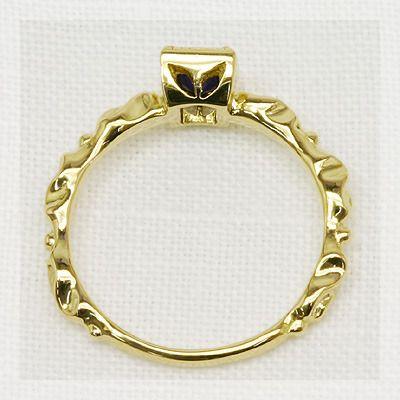 ラピスラズリ ナチュラルライン・スクエアフェイスリング 誕生石 12月 PT900 K18 K10対応の画像