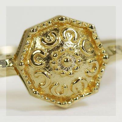 ネオクラシズム地金テクスチャーリング PT900 K18 K10対応の画像
