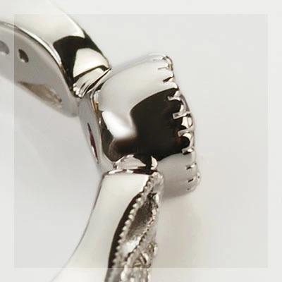 サンエンタープライズ社のパープルサファイア ダイヤモンドリング 
