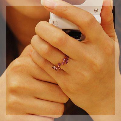 ロードライトガーネットランダムウェーブリング 誕生石 1月 PT900 K18 K10対応の画像