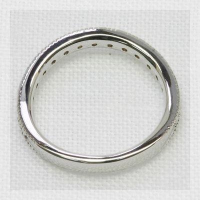 ローズカットダイヤ ピンキーリング 誕生石 4月 PT900 K18 K10対応の画像