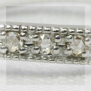 ローズカットダイヤ ピンキーリング 誕生石 4月 PT900 K18 K10対応の画像
