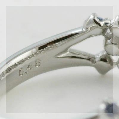 デリシュー マルチカラーサファイア リング PT900 K18 K10対応 誕生石 9月の画像