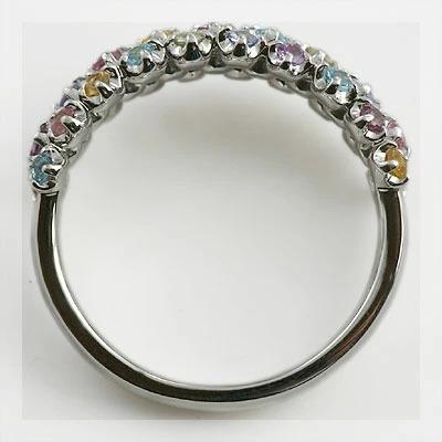 ミストゥーラ   デリシュー マルチカラー リング PT900 K18 K10対応の画像