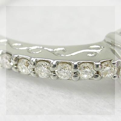 スピネル ダイヤモンド フレーミング リング ピンキーサイズも可能 誕生石 8月 4月 PT900 K18 K10対応の画像