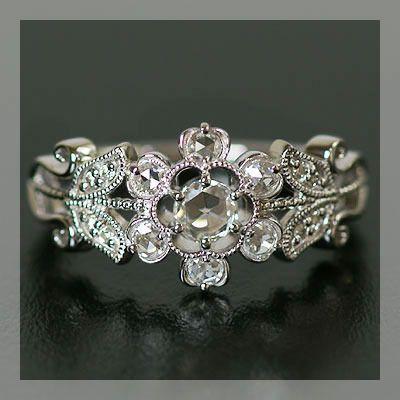 9/21迄ベーネベーネK18インペリアルトパーズローズカットダイヤモンド