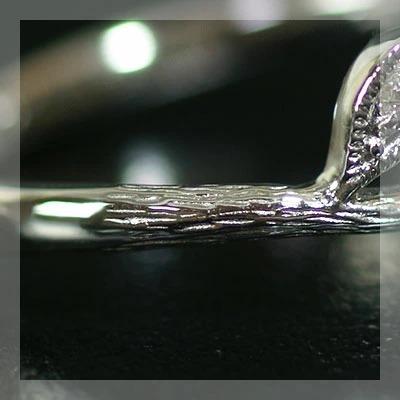 ローズカットダイヤモンドリーフリング  PT900 K18 K10対応 誕生石 4月の画像