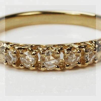 アットゥアリッザーレ ローズカットダイヤモンドリング PT900 K18 K10対応  誕生石 4月の画像