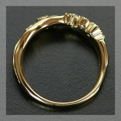 ローズカットダイヤモンド ブリリアントダイヤモンドリング PT900 K18 K10対応  誕生石 4月の画像