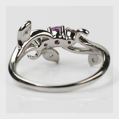 P+10％中 ヴェリータ ヴァイオレットサファイア ローズカットダイヤモンドリング 誕生石 4月 9月 PT900 K18 K10対応 |  | 04