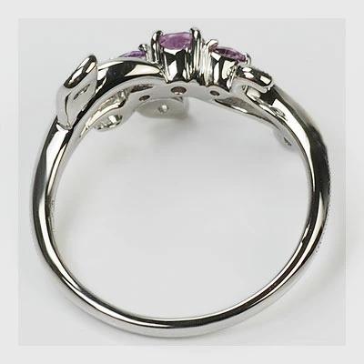 P+10％中 ヴェリータ ヴァイオレットサファイア ローズカットダイヤモンドリング 誕生石 4月 9月 PT900 K18 K10対応 |  | 05