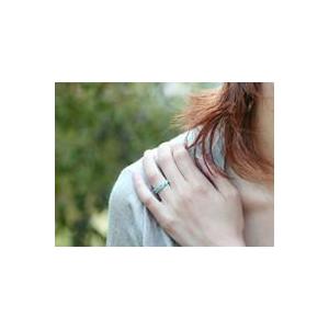 19石が整然と並んだエメラルドストレートリング PT900 K18 K10対応 誕生石 5月の画像