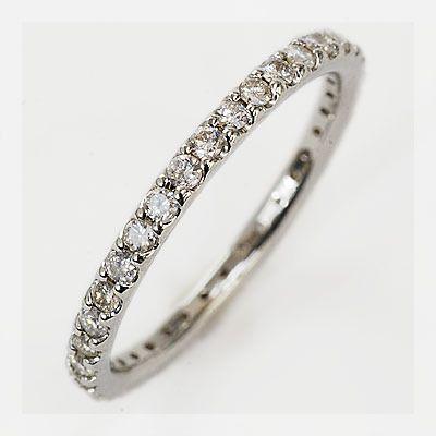 レディース   究極のクラシカル ダイヤモンド フルエタニティリング 0〜5.5号  誕生石 4月の画像