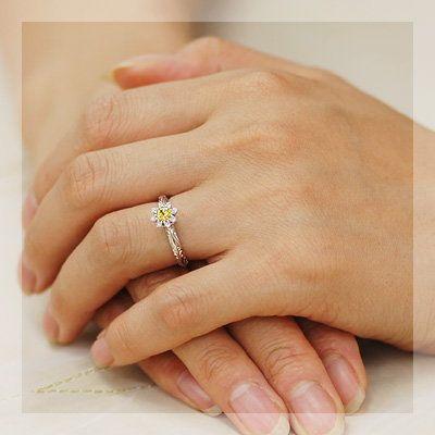 イエローサファイア ジョージアンスタイルデザイン リング 誕生石 9月 PT900 K18 K10対応の画像