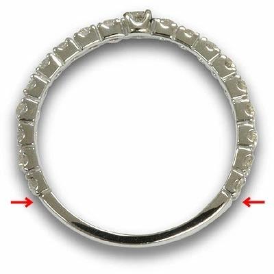0.50ctダイヤモンドイタリアンデザインリング PT900 K18 K10対応 誕生石 4月の画像