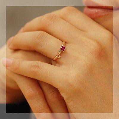 シャルディネッティ サンエンタープライズ社のルビーリング 誕生石 7月 PT900 K18 K10対応の画像