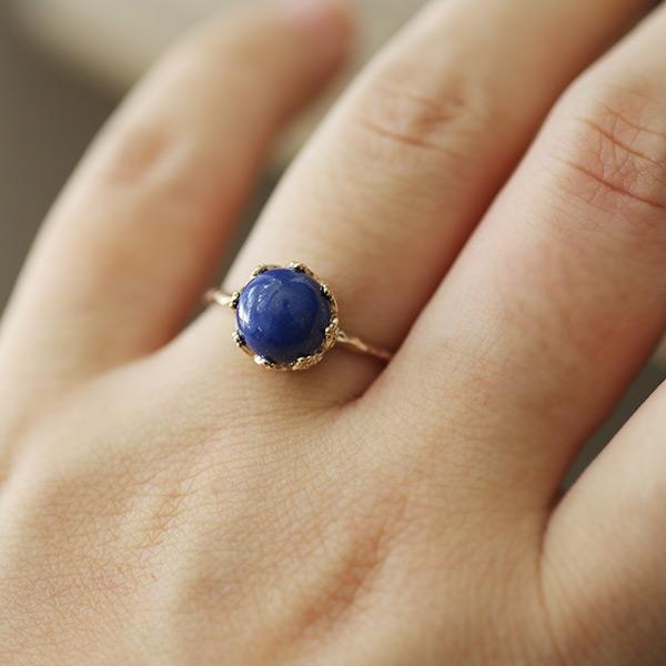 数量限定 8mm ラピスラズリ リング ボンボンクルール 指輪 PT900 K18 K10対応 |  | 05