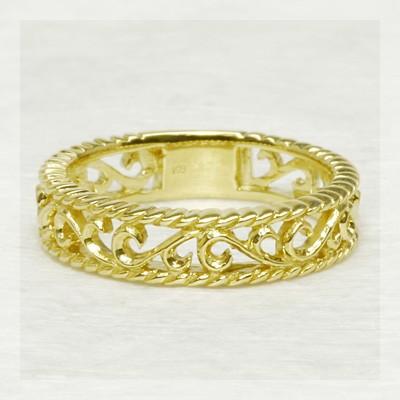 ユニゾン メタルリング 地金リング PT900 K18 K10対応の画像