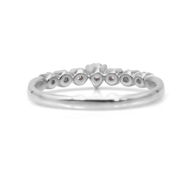 限定1本 PT900 0.09ct ピンクダイヤモンド 0.16ct ダイヤモンド リング 12号 サイズ変更承ります 誕生石4月の画像