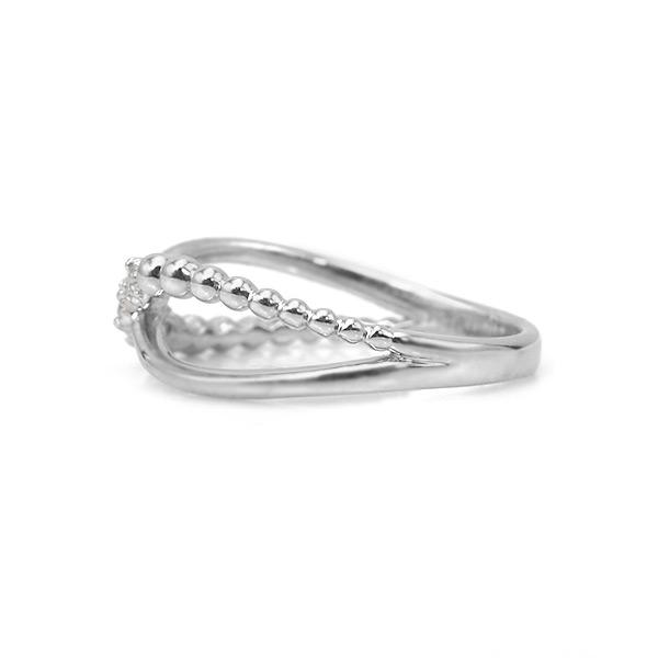 限定1本 PT950 0.01ct アレキサンド 0.02ct ダイヤモンド ピンキーリング 4.5号 サイズ変更承ります 誕生石6月4月の画像