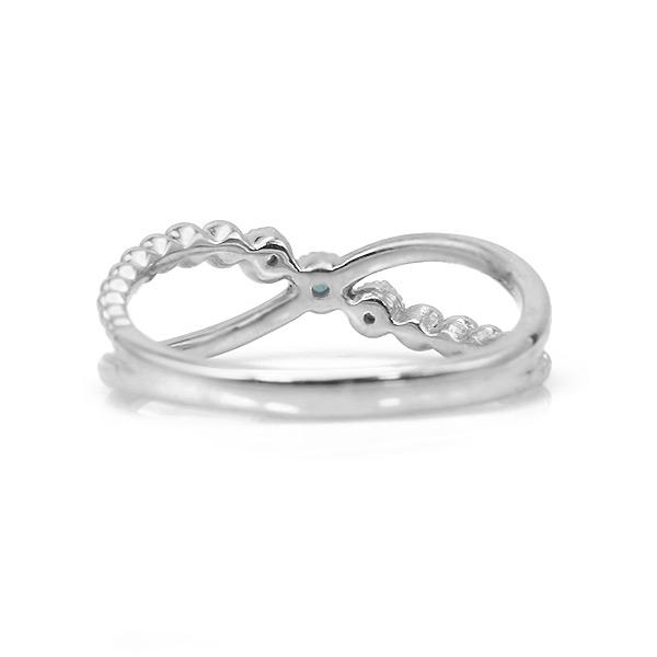 限定1本 PT950 0.01ct アレキサンド 0.02ct ダイヤモンド ピンキーリング 4.5号 サイズ変更承ります 誕生石6月4月の画像