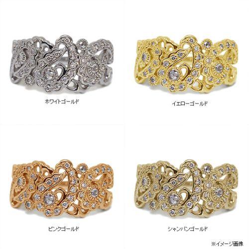 ローズカットダイヤ ブリリアントカットダイヤモンドリング オペラ PT900 K18 K10対応 誕生石 4月 |  | 02