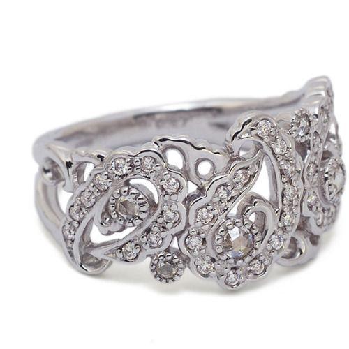 ローズカットダイヤ ブリリアントカットダイヤモンドリング オペラ PT900 K18 K10対応 誕生石 4月 |  | 04