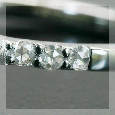 人気 再販 ローズカット ダイヤ リング、3.8ミリの輝き フィオレット 誕生石 4月 PT900 K18 K10対応 |  | 06